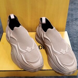 New Fendi Flow Mesh Slip-On Sneakers - Men's US 12 / UK 11
